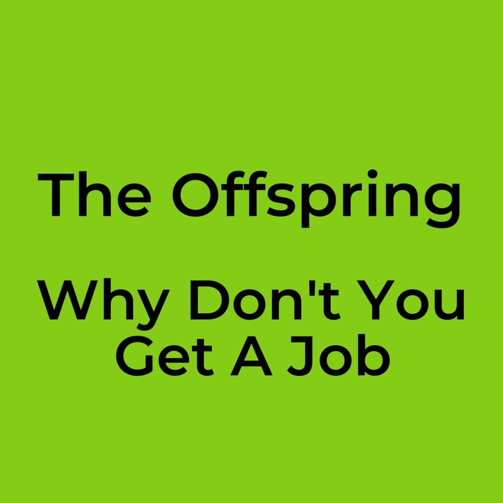 The Offspring - Why Don't You Get A Job
