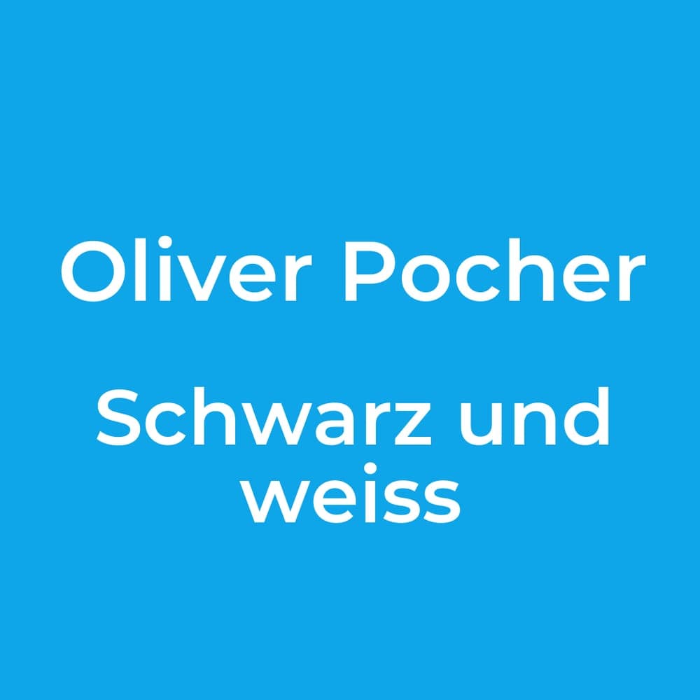 Oliver Pocher - Schwarz und weiss