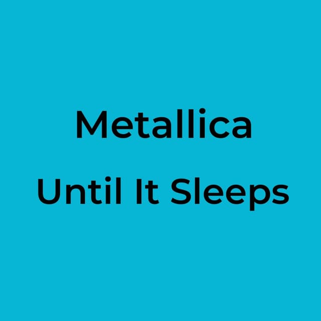 Metallica - Until It Sleeps