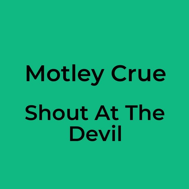 Shout At The Devil