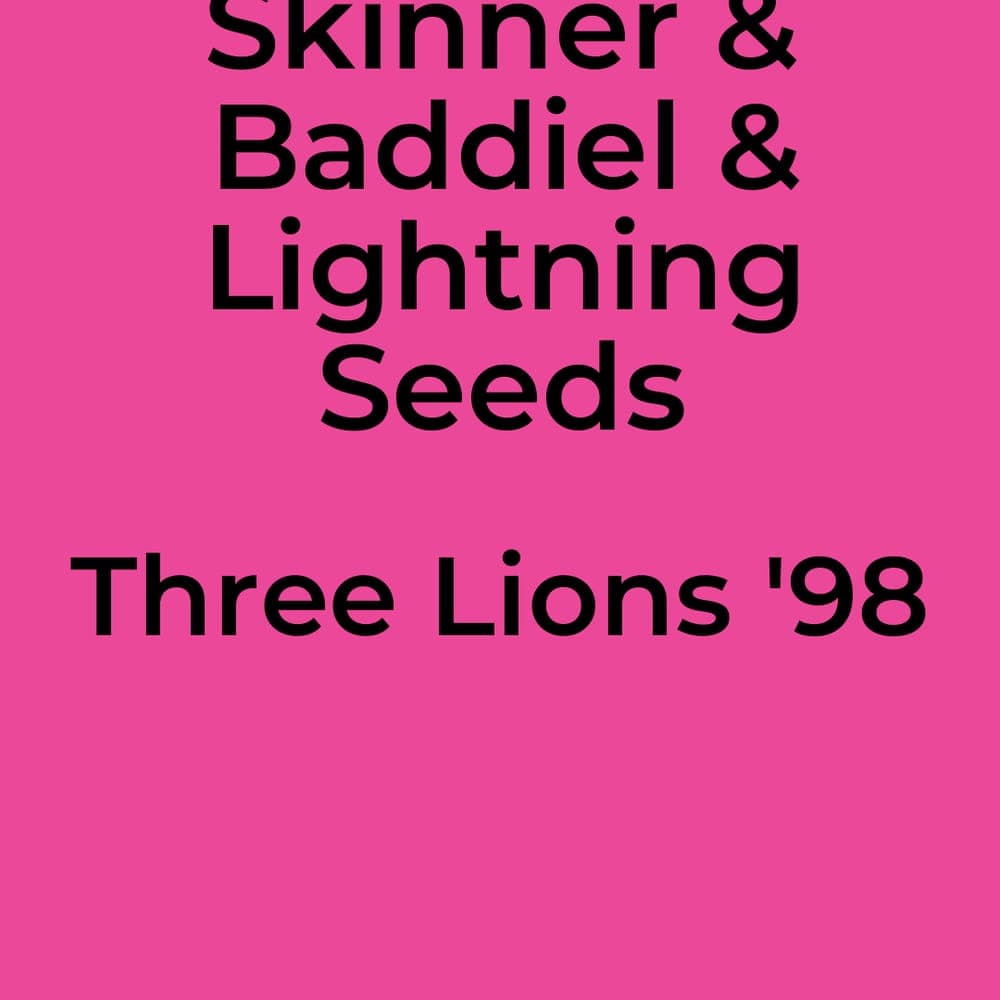 Skinner & Baddiel & Lightning Seeds - Three Lions '98