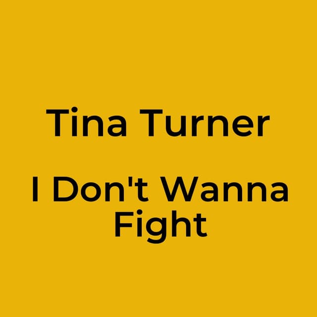 I Don't Wanna Fight