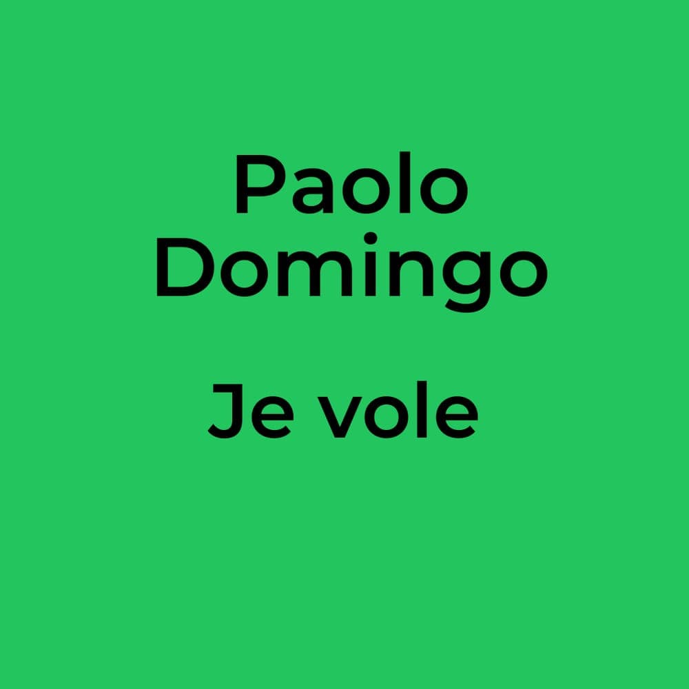 Paolo Domingo - Je vole