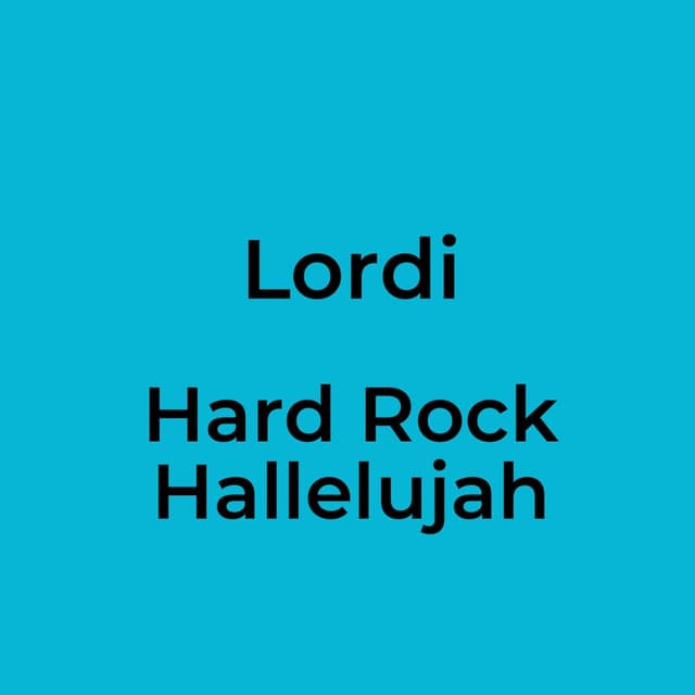 Lordi - Hard Rock Hallelujah