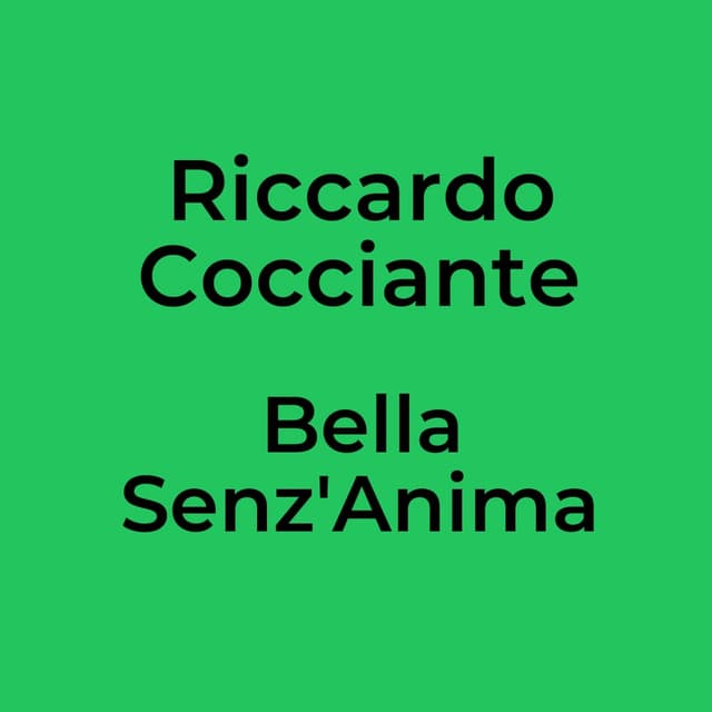 Riccardo Cocciante - Bella Senz'Anima