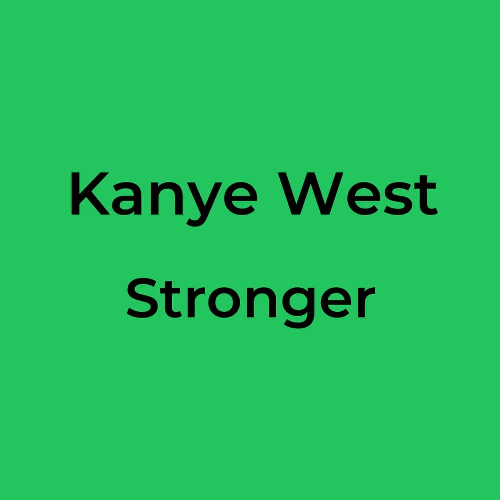 Kanye West - Stronger
