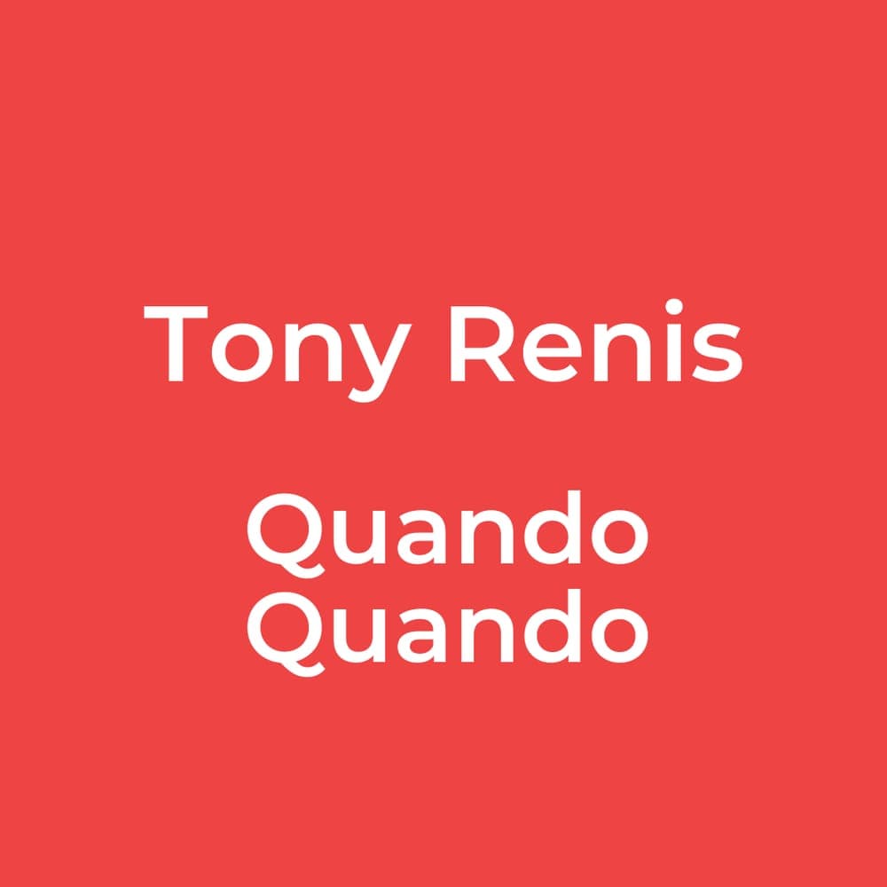 Tony Renis - Quando Quando