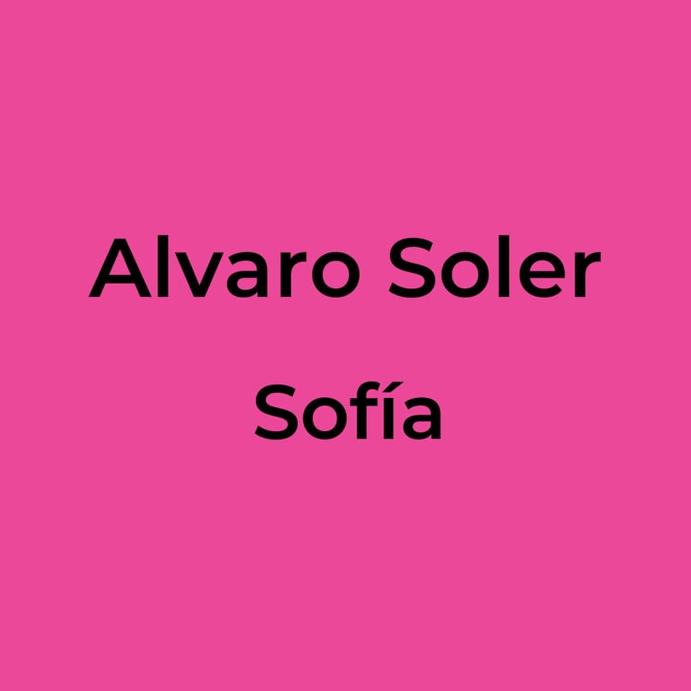 Alvaro Soler - Sofía