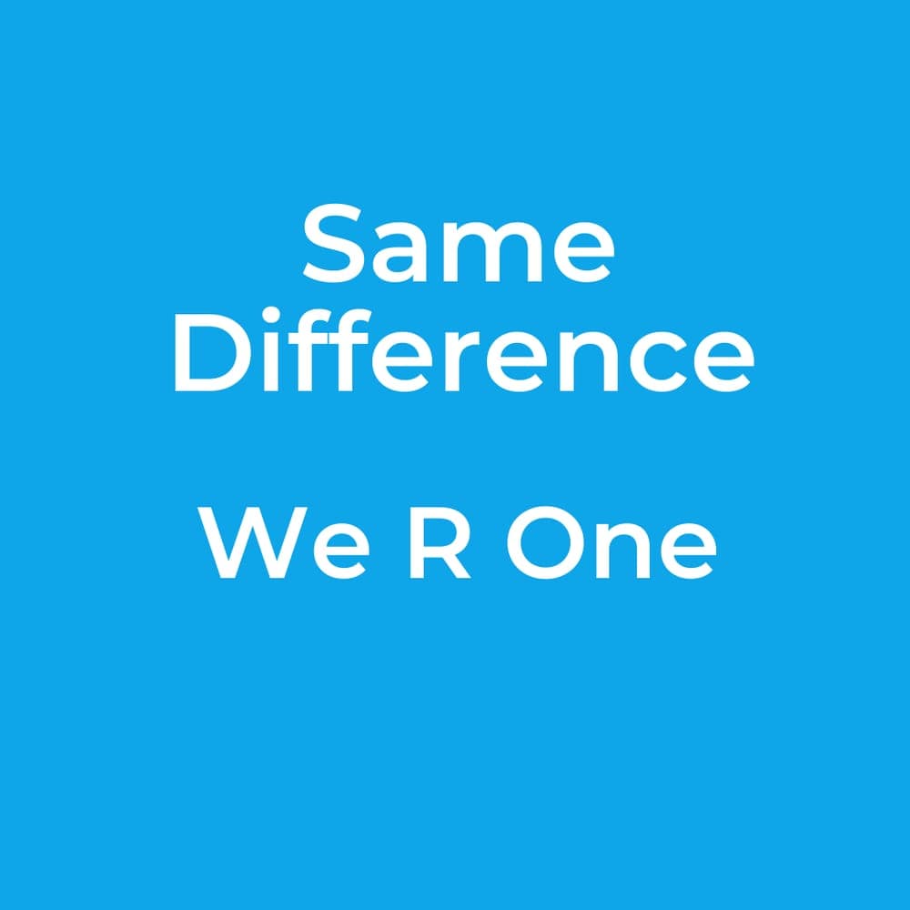 Same Difference - We R One