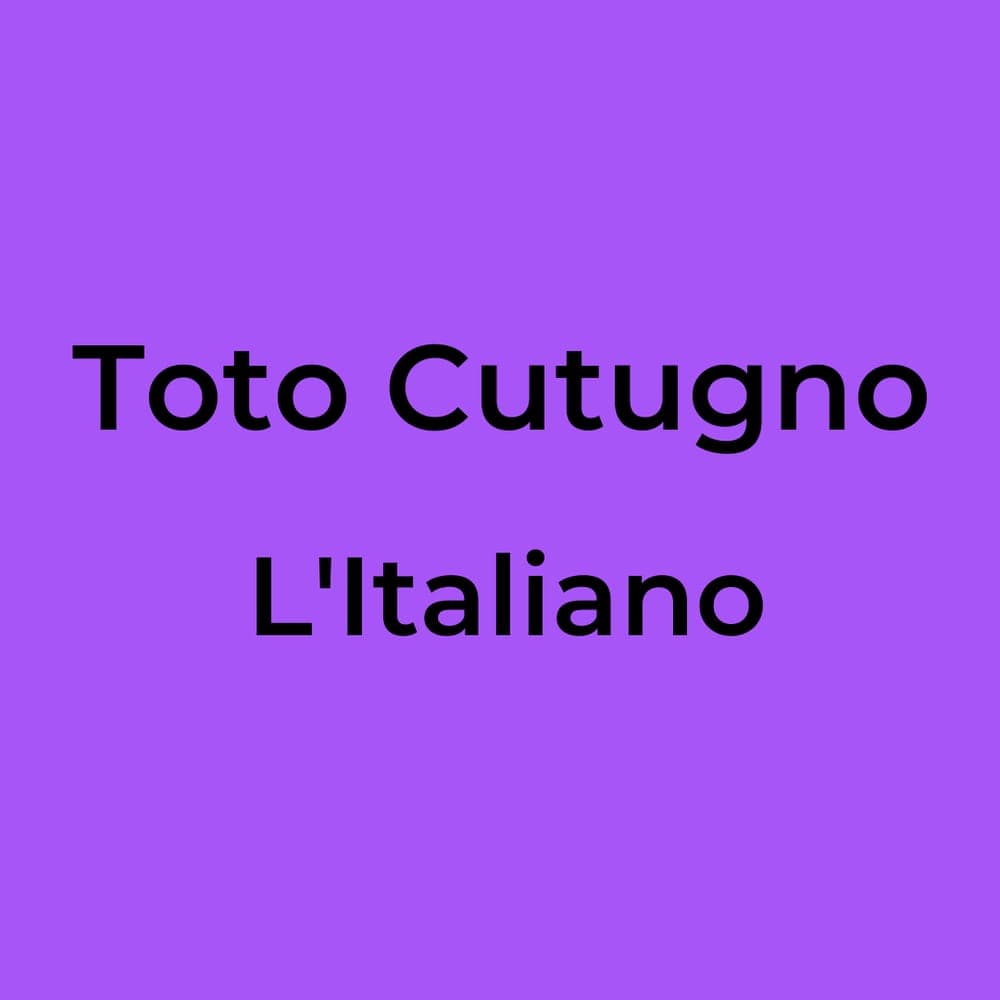 Toto Cutugno - L'Italiano