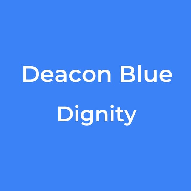 Deacon Blue - Dignity