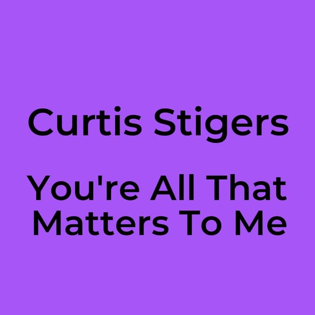 Curtis Stigers - You're All That Matters To Me