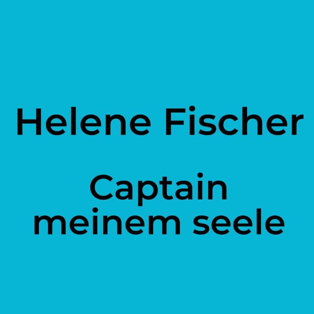 Captain meinem seele