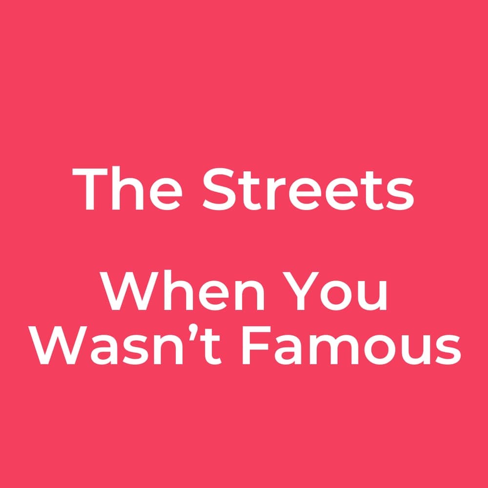 The Streets - When You Wasn’t Famous