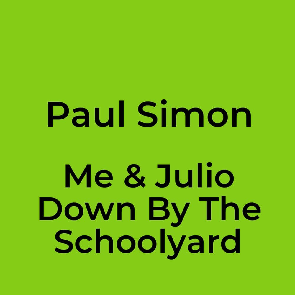 Paul Simon - Me & Julio Down By The Schoolyard