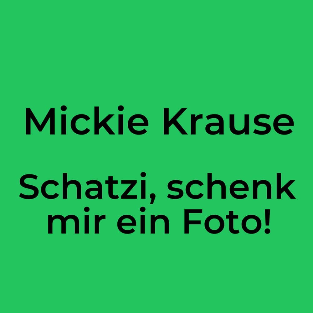 Mickie Krause - Schatzi, schenk mir ein Foto!