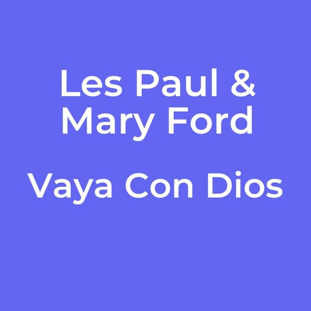 Vaya Con Dios