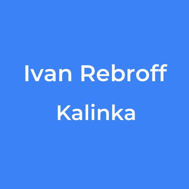 Ivan Rebroff - Kalinka