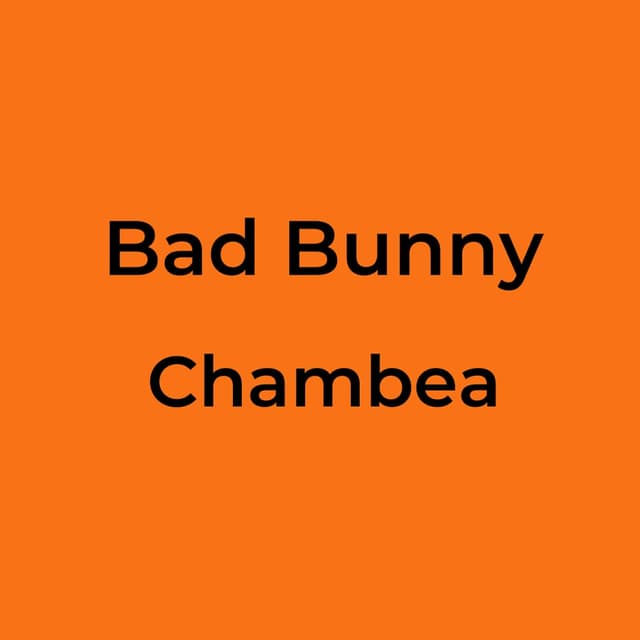 Bad Bunny - Chambea