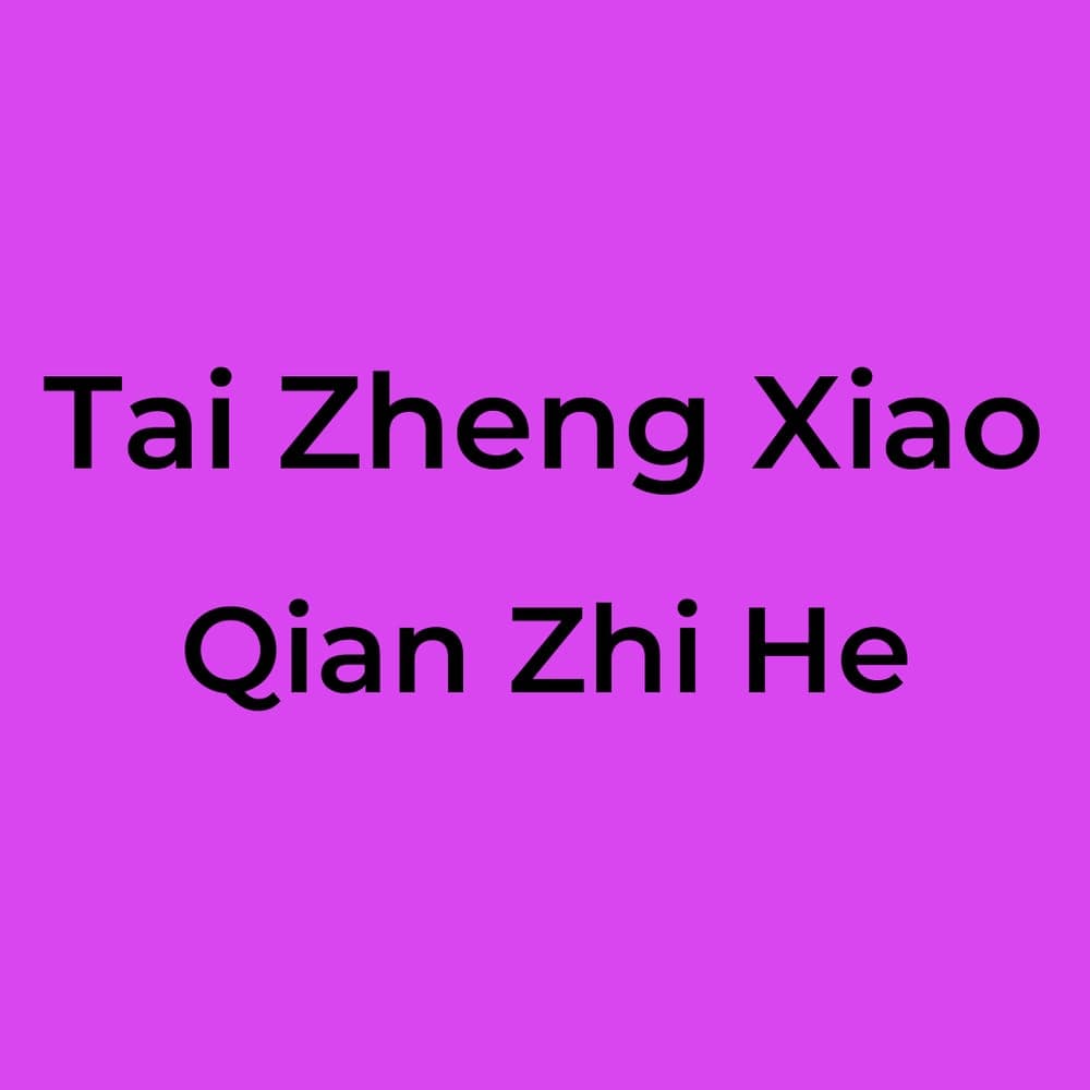 Tai Zheng Xiao - Qian Zhi He