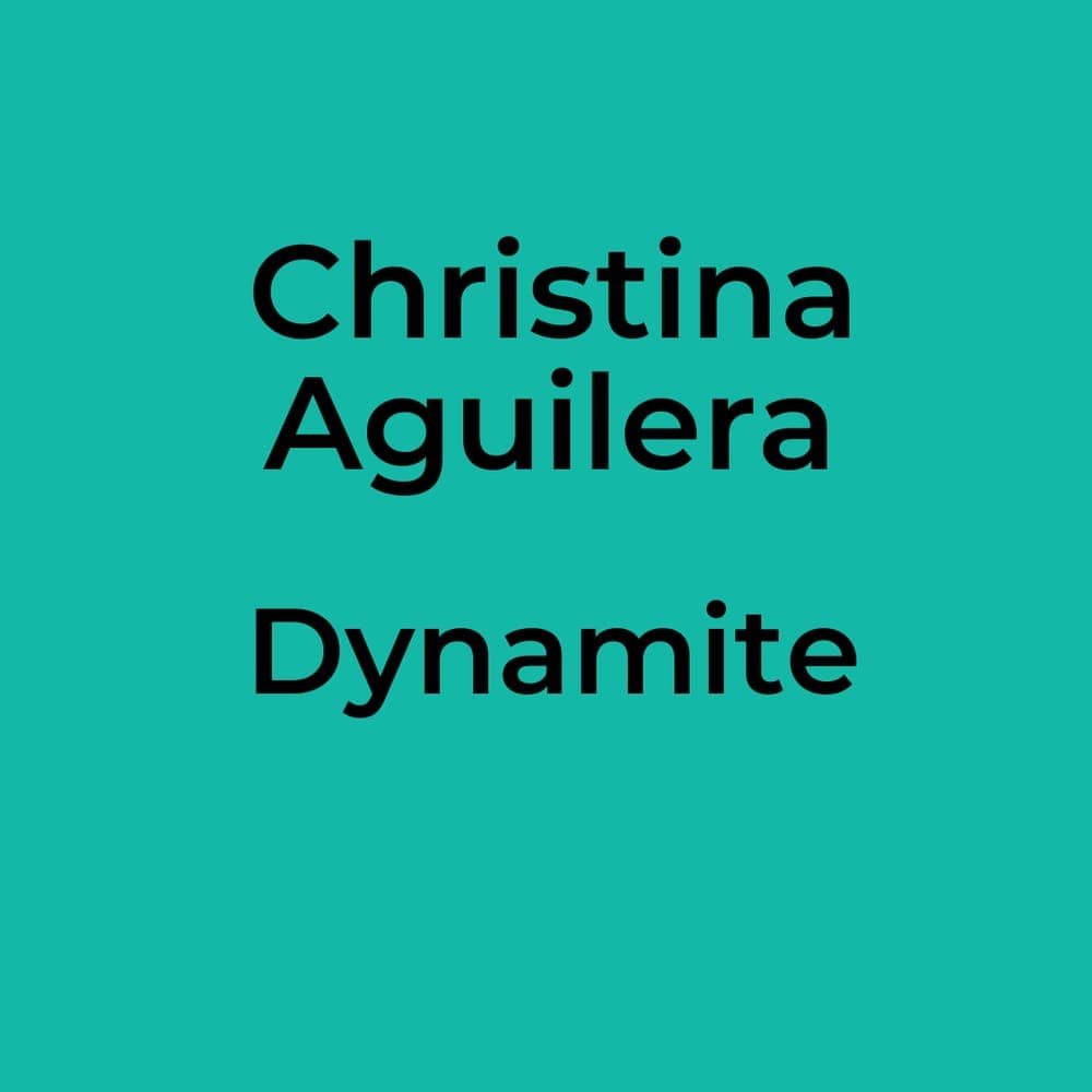 Christina Aguilera - Dynamite