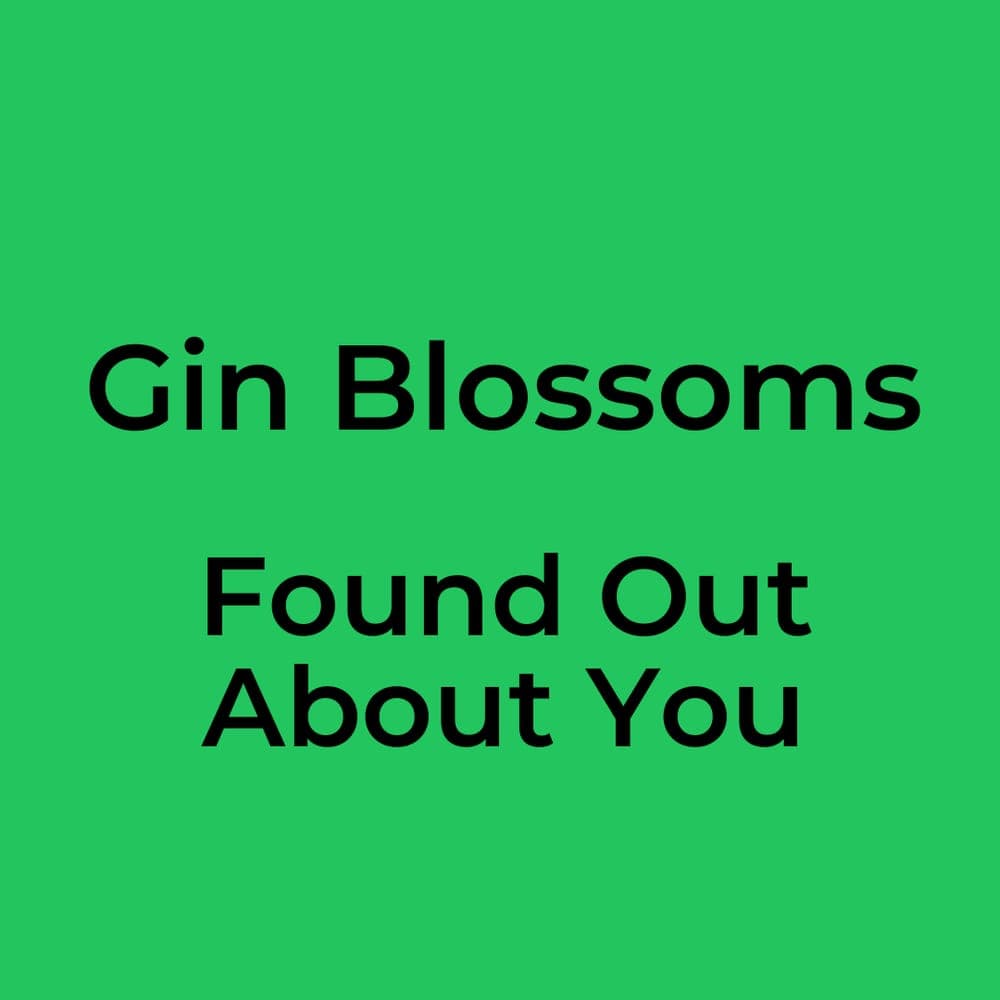 Gin Blossoms - Found Out About You